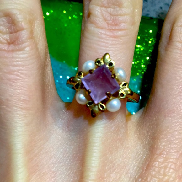 Lavender Amethyst Ring 💜☁️ - Picture 2 of 9